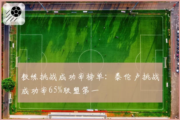 教练挑战成功率榜单：泰伦卢挑战成功率65%联盟第一