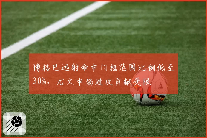 博格巴远射命中门框范围比例低至30%，尤文中场进攻贡献受限