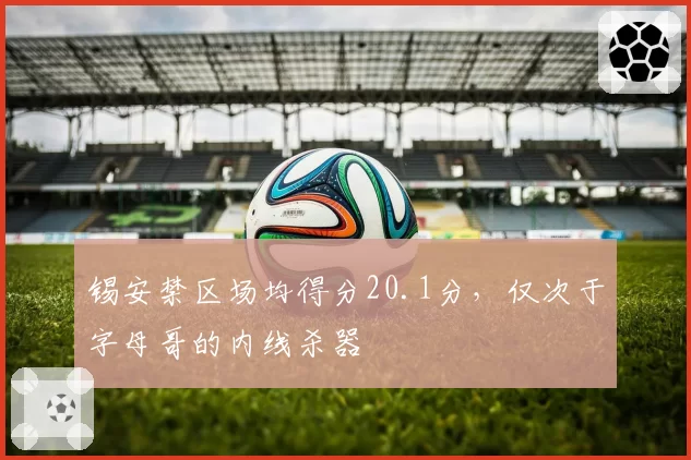 锡安禁区场均得分20.1分，仅次于字母哥的内线杀器